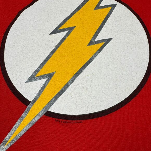 Vintage Y2K Changes The Flash Super Hero Logo Single Stitch T Shirt - Large - Picture 6 of 7